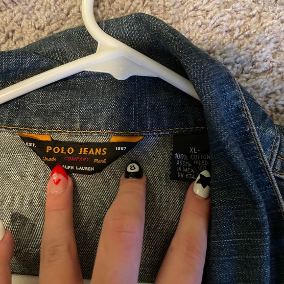 Polo Ralph Lauren Men's Jean Jacket American Flag - Picture 4 of 7